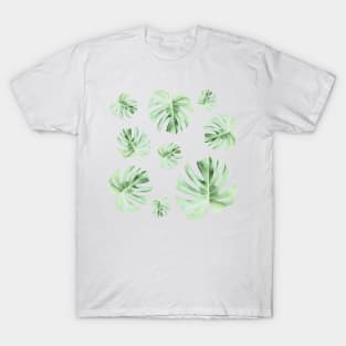 Tropical Green Leaves T-Shirt